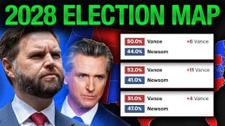 My Shocking 2028 Election Map Prediction (vance Vs Newsom)