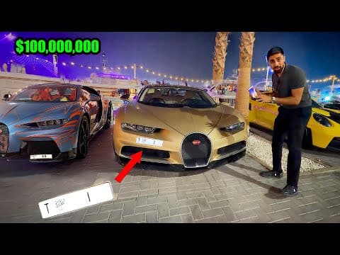 Meeting Billionaires with Bugatti Chiron and $10,000,000 Plate Numbers (F1 Abu Dhabi Grand Prix) !!!