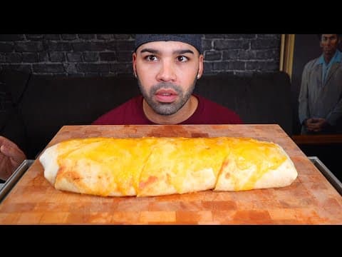 (asmr) Giant Burrito Mukbang