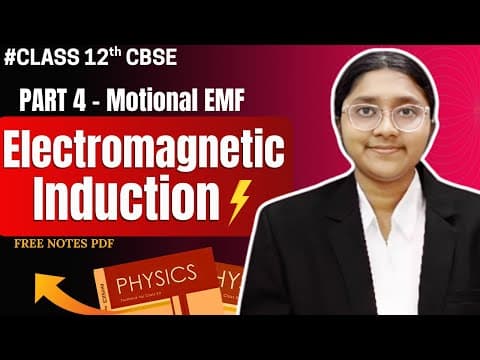 Class 12 Physics - Electromagnetic Induction | Emi | Part 4 |in Tamil| Free Notes Pdf| Motional Emf