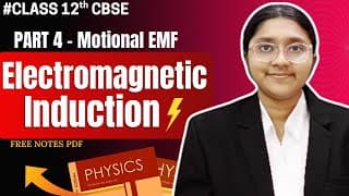 Class 12 Physics - Electromagnetic Induction | Emi | Part 4 |in Tamil| Free Notes Pdf| Motional Emf