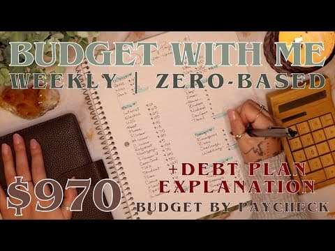 $970 Budget With Me! | First Pay Period Of January 2026 | 26 Year Old Budgets