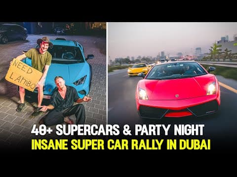 Insane Super Car Rally In Dubai 🔥 By Aycars.ae & Trinity Rentals 🏁