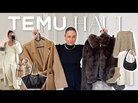 Temu Clothing Haul - Cozy Winter Sets, Quality Finds For Less & Winter Outfit Ideas!