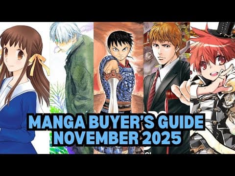 Manga Buyer's Guide - November 2025