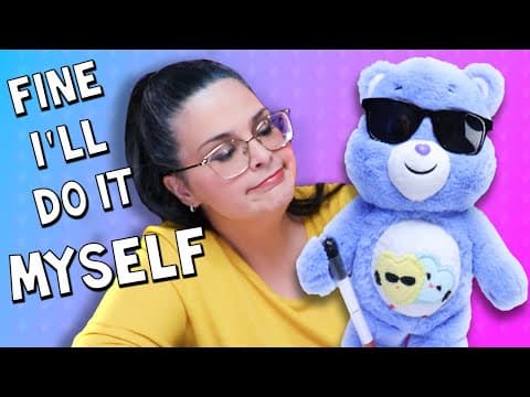 Crystal Vision Bear - The First Ever Blind/visually Impaired Care Bear!