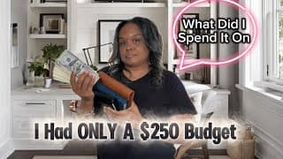Spending My $250 Budget From My Sinking Funds - Debt Free Journey