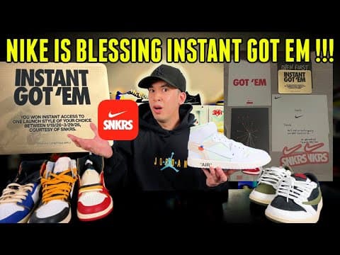 Nike Is Blessing !!! How Get The Instant Got Em' Golden Ticket