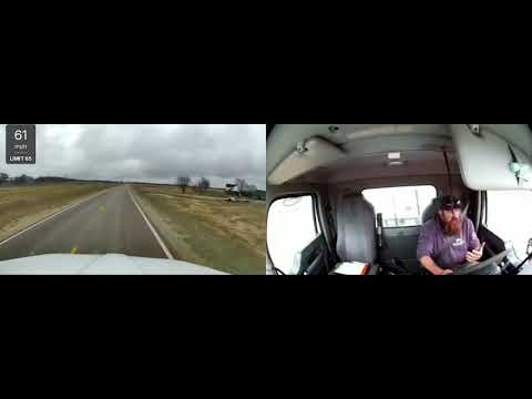 Truck's Window Shatters When Oversized Load Hits Rear View Mirror - 1788106