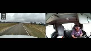 Truck's Window Shatters When Oversized Load Hits Rear View Mirror - 1788106