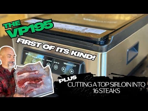 Vacmaster Vp195 First Look & Cutting Top Sirloin Into 16 Steaks #vacmasterpartner