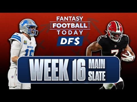 Nfl Dfs Week 16 Preview: Main Slate Lineups, Picks, Stacks And Ownership I Fft Dfs