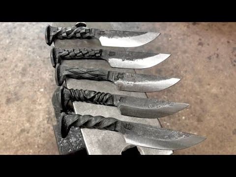 Blacksmith Basics. Forging A Railroad Spike Knife
