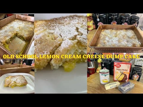 Old School Lemon Cream Cheese Dump Cake/wasn’t To Impressed By This Recipe/friday Night Cake