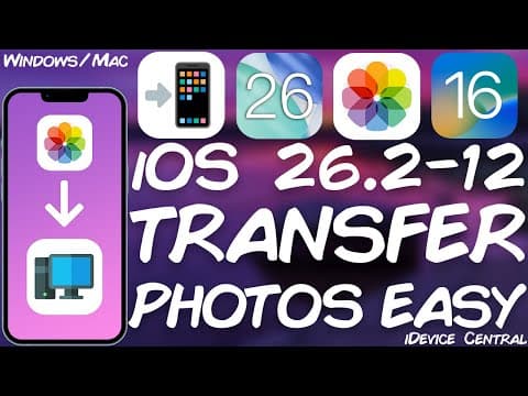 Ios 12 - 18.6.2 / Ios 26: How To Transfer Photos From Iphone To Pc, Backup Your Data Easily!
