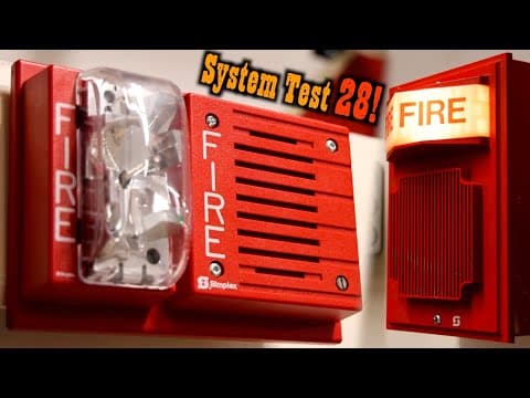 Voice Evacuation Fire Alarm System Test 28 | Vintage Simplex Speaker/light!