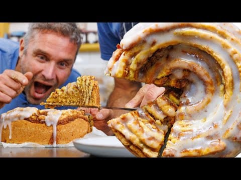 Giant Cinnamon Swirl Cake | Easy Epic Vegan Dessert
