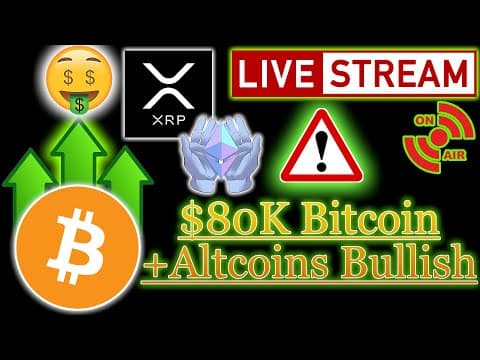Is Bitcoin Going To $80k + Altcoins Bullish - Live🔴price Analysis