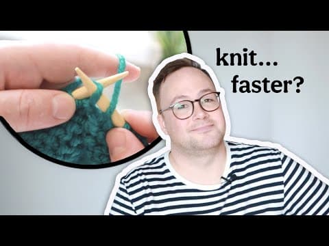 How to knit faster - two styles