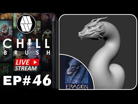 🔴live - Zbrush Sculpting Live Stream - #ep46