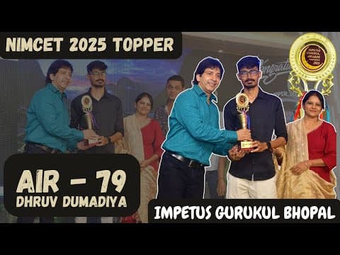 Nimcet 2025 Topper Air - 79, Dhruv Dumadiya | Meet Nimcet 2025 Topper Of Impetus Gurukul