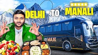 Delhi To Manali Luxurious Zingbus Maxx Journey With Onboard Free Food Service Like Rajdhani Express
