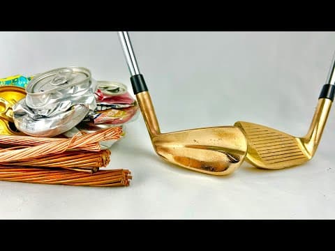 Making Golf Clubs Out Of Cans And Copper Wire