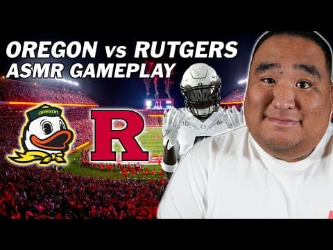 #8 Oregon Vs Rutgers - College Football 26 Gameplay | Asmr