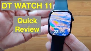 Dtno.1 Dt Watch 11 Pro Bt Call Live Camera 4gb Music 1atm Amoled Always-on Smartwatch: Quick Review