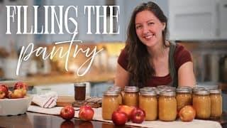 Big Canning Day! Easy Waterbath Recipes With Apples 🍎