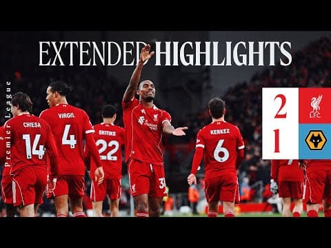 Extended Highlights: Liverpool 2-1 Wolves | Gravenberch & Wirtz In Christmas Win!