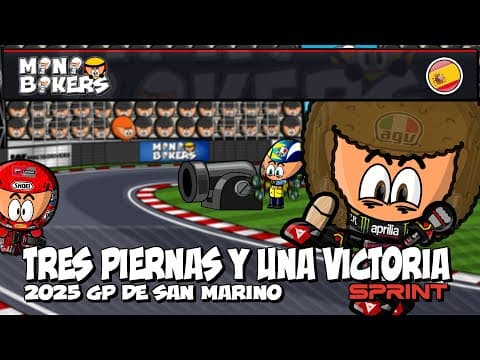 [es] Motogp - 2025 Gran Premio De San Marino - Sprint - Tres Piernas Y Una Victoria