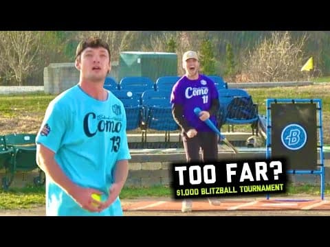 Disrespectful Home Run Celebration | $1,000 Blitzball Tournament