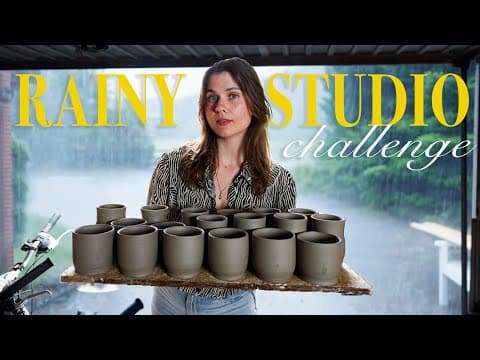 Cozy Studio Day: My First Time Trying Production Pottery