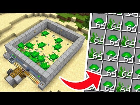 Minecraft Turtle Scute & Seagrass Farm 1.21.11+ - Best Design