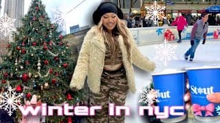 Winter In Nyc Vlog 🎀❄️ Christmas Shopping/ice Skating/planning For 2025 💕