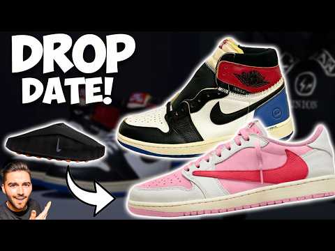 Drop Dates! Travis Scotts New Jordan 1 Lows Union X Fragment Details & Mind 001 Slide Restock!