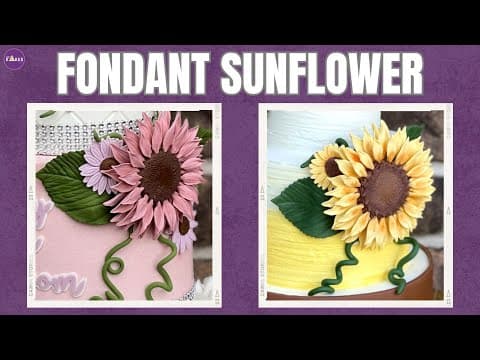 Fondant Sunflower Tutorial