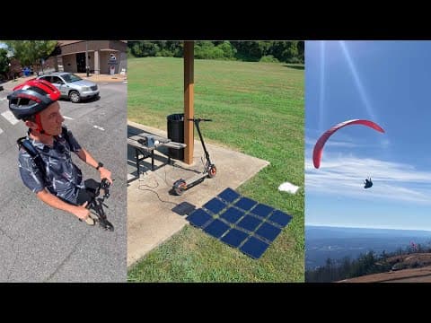 Solar Powered Inmotion Climber = Free Commuting For Paragliding!