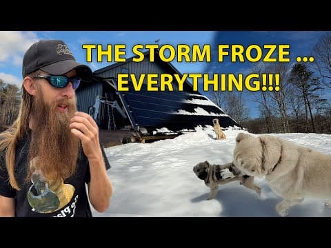 Preparing And Living Through This Years First Winter Storm #narrowayhomestead #offgrid #winterstorm
