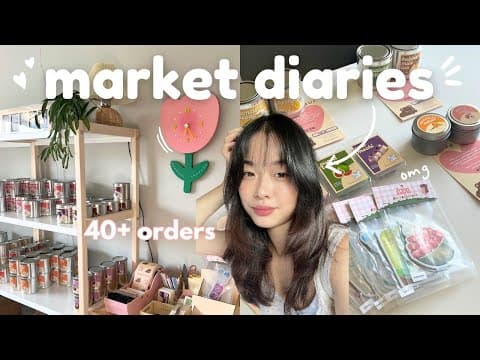 $2000 In One Day As A Handmade Candle Small Business Owner || Pop-up Market Vlog