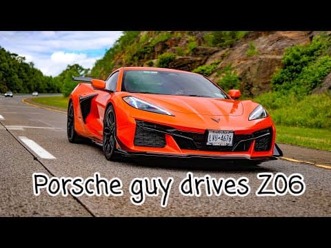 Porsche Guy Drives A Corvette C8 Z06 3lz