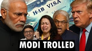 Nri Bhkt Trolled Over #h1bvisa , Trump's Gift To Modi Ji? | Touch Kiya?
