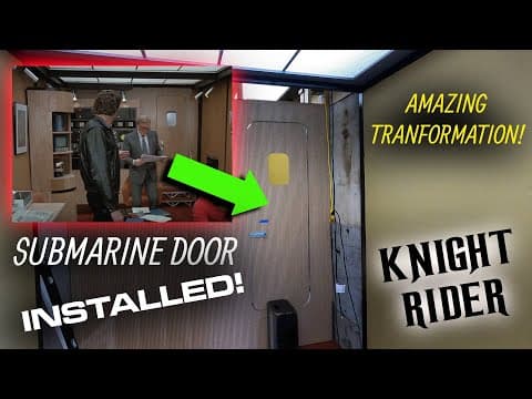 Knight Rider Semi Gets A Submarine Door Installed! Back Wall Done, Sleeper Mounted!
