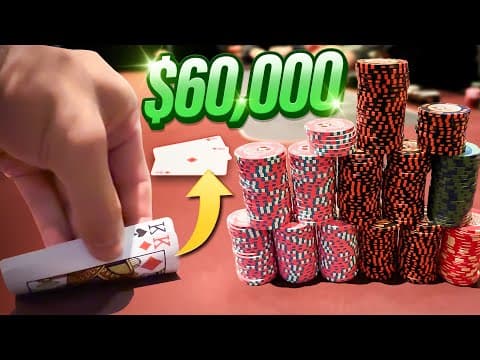 Facing A 6-bet Jam For $60,000 W/ Kings!