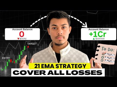I Recovered 40 Lakh Losses Using 21 Ema 1 Min- Scalping Strategy | Hindi #scalpingstrategy