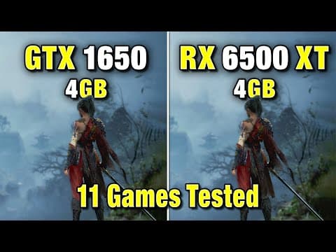 Gtx 1650 Vs Rx 6500 Xt - 11 Games Tested (581.15 Vs 25.8.1 Drivers)