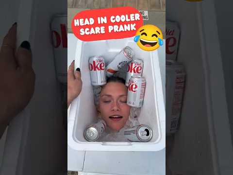 HEAD IN THE COOLER PRANK! She Screamed So Loud 😂❄️