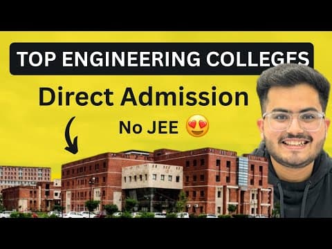 Top 7 Engineering Colleges On Class 12th Marks | No Entrance Exam ❌