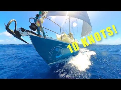 Too Fast For Cruising? Surfing To 10 Knots Between North Pacific Atolls [ep. 180]